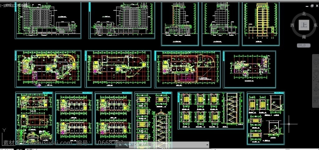 高層 銀行 辦公樓 施工圖 建筑設(shè)計 高層建筑 全套圖紙 dwg 黑色