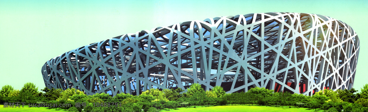 鳥巢 建筑 綠樹 建筑攝影 建筑園林