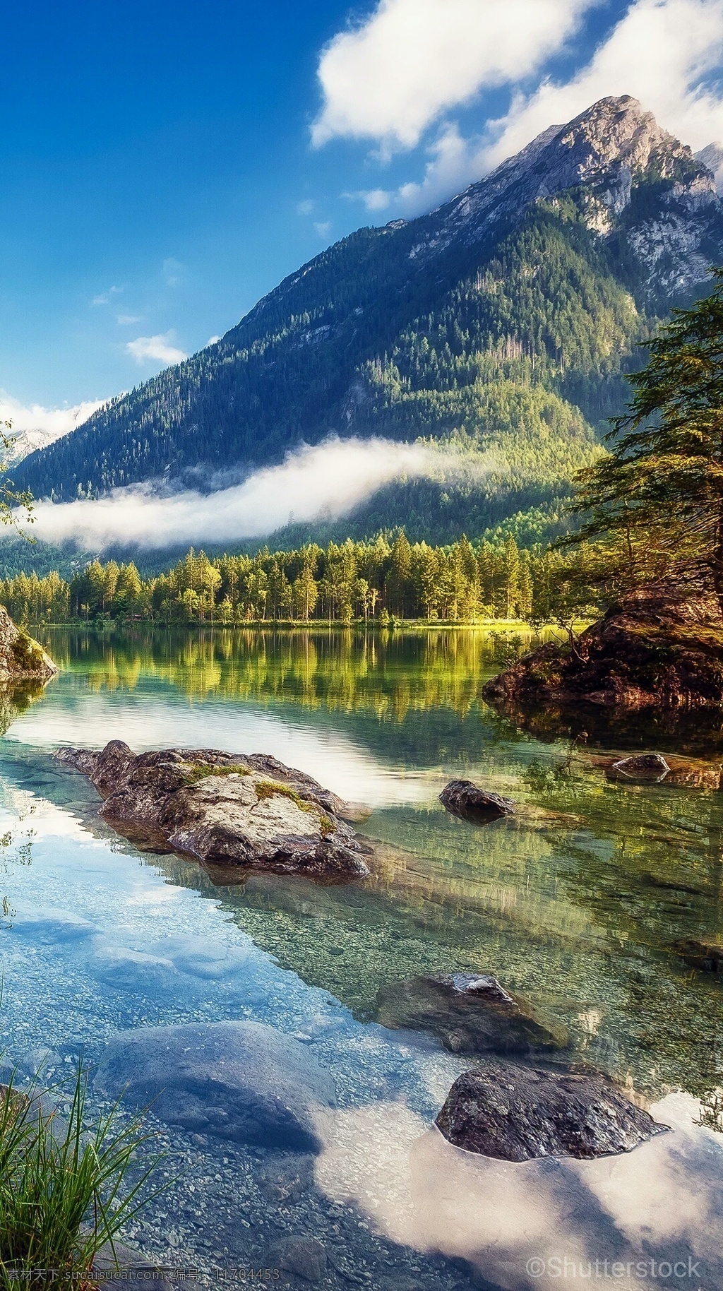 山水美景 山峰 水 河 小溪 倒影 美景 自然景觀 山水風(fēng)景