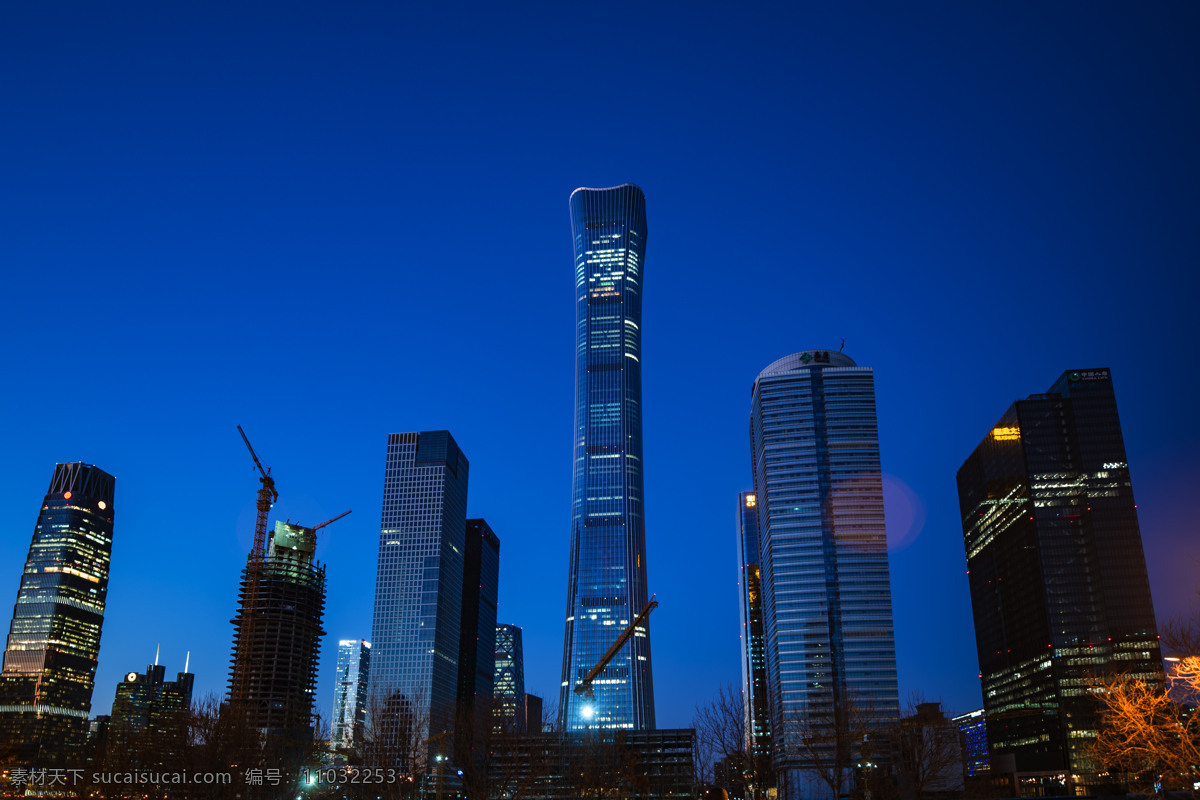 北京 cbd 高楼大厦 中国 尊 北京cbd 中国尊 房地产 经济 金融 夜景 建筑园林 建筑摄影