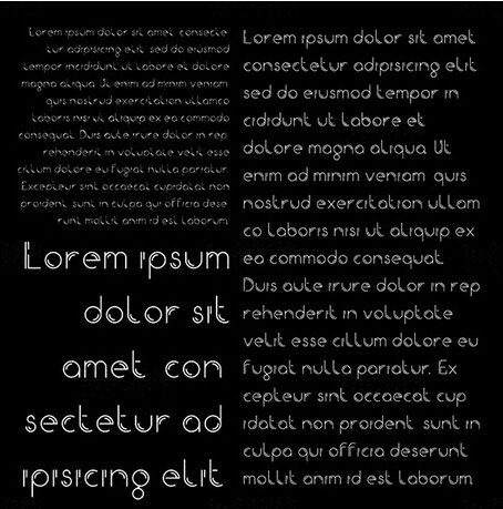 iron字体 字体 平面 排版 黑色