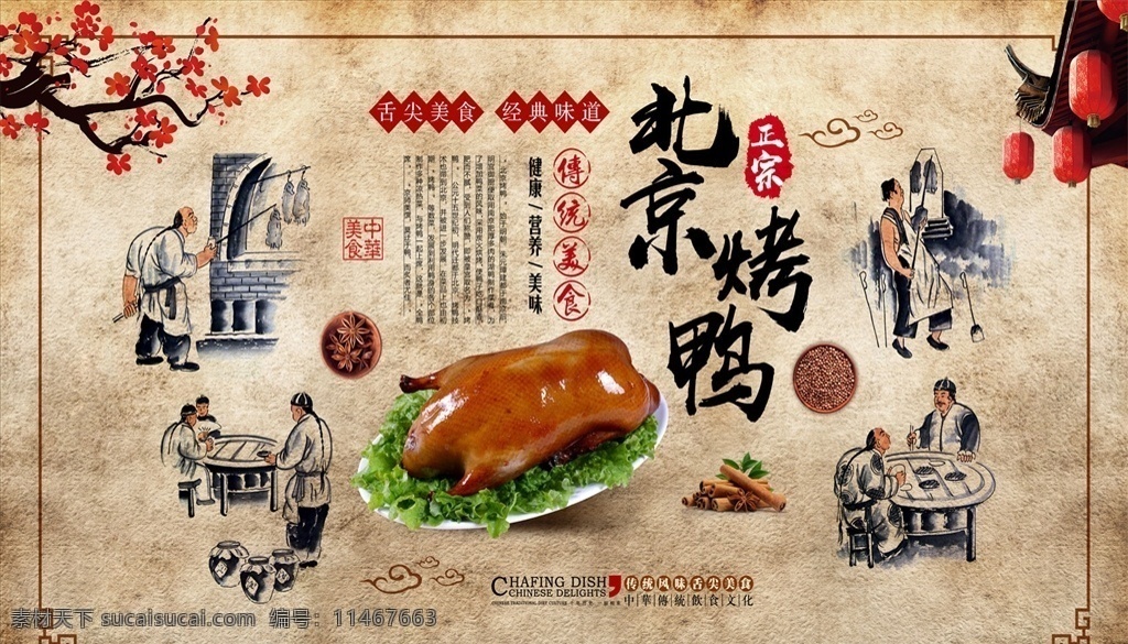 传统美食 北京烤鸭 背景墙图片 背景墙 电视背景墙 沙发背景墙 工装背景墙 分层