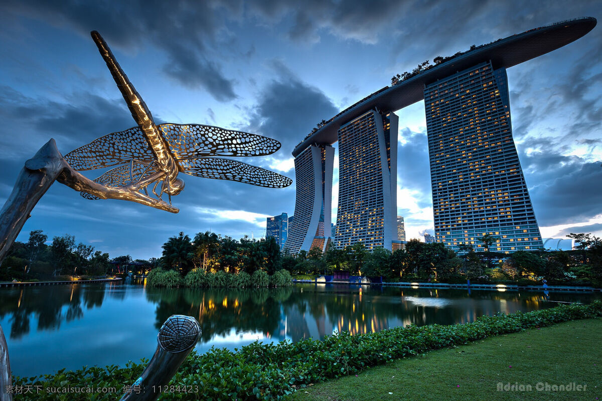 滨海 湾 金沙 酒店 新加坡 滨海湾 金沙酒店 全景 建筑 城市 地标 无边游泳池 自然景观 建筑景观