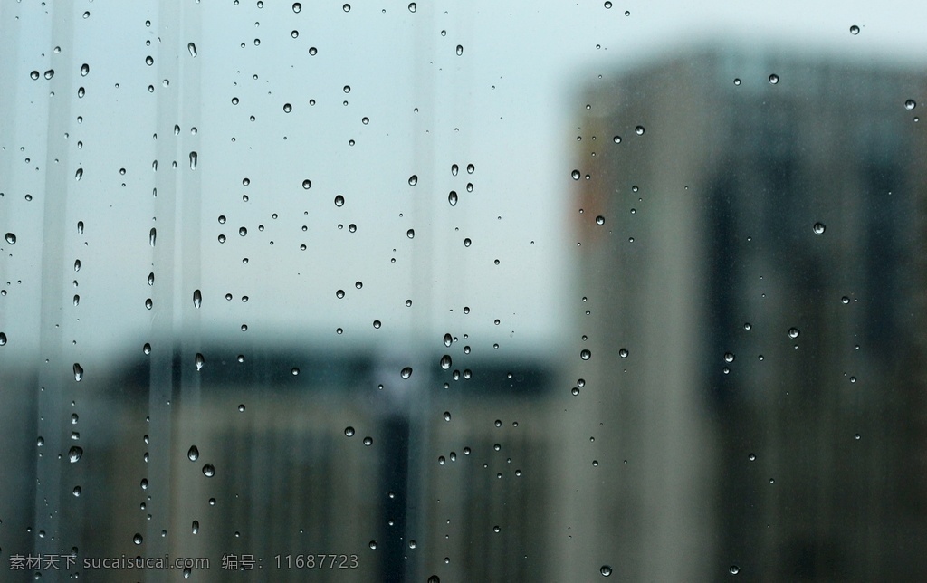 办公室 窗外 雨滴 玻璃窗 窗 水 雨 滴 光 玻璃 下雨 蓝色 背景 窗外雨滴背景 下雨天