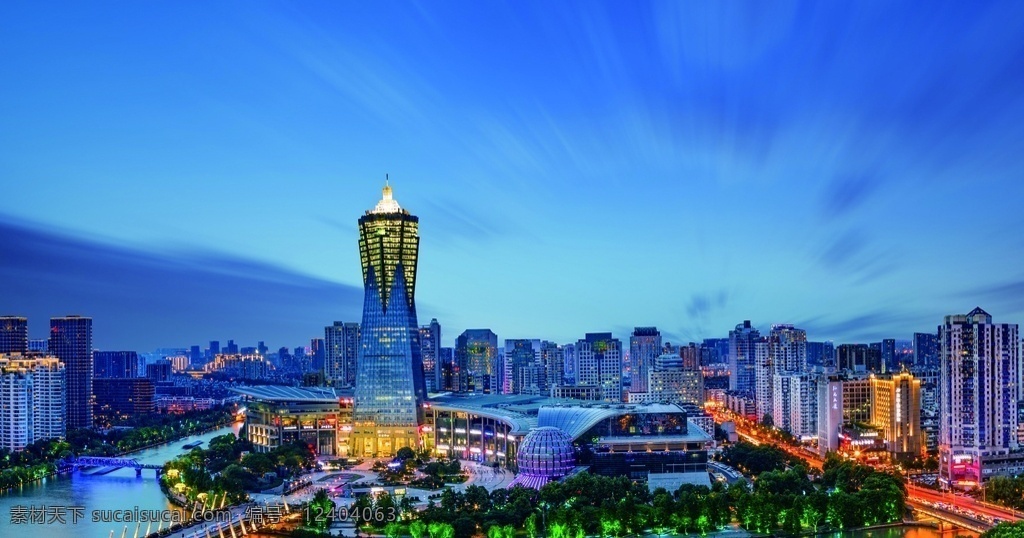 杭州 城市 夜景 高清 大图