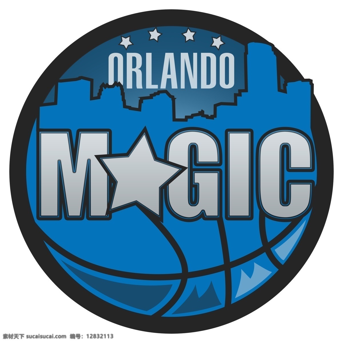 奥兰多 魔术 圆形 标志 免 抠 透明 logo 图标 篮球队 篮球图标元素