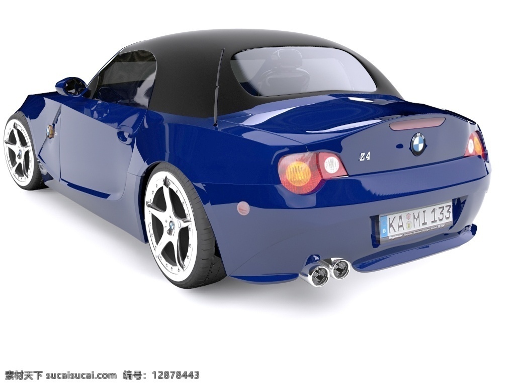 黑色 高端 宝马 轿车 模型 3d渲染 效果图下载