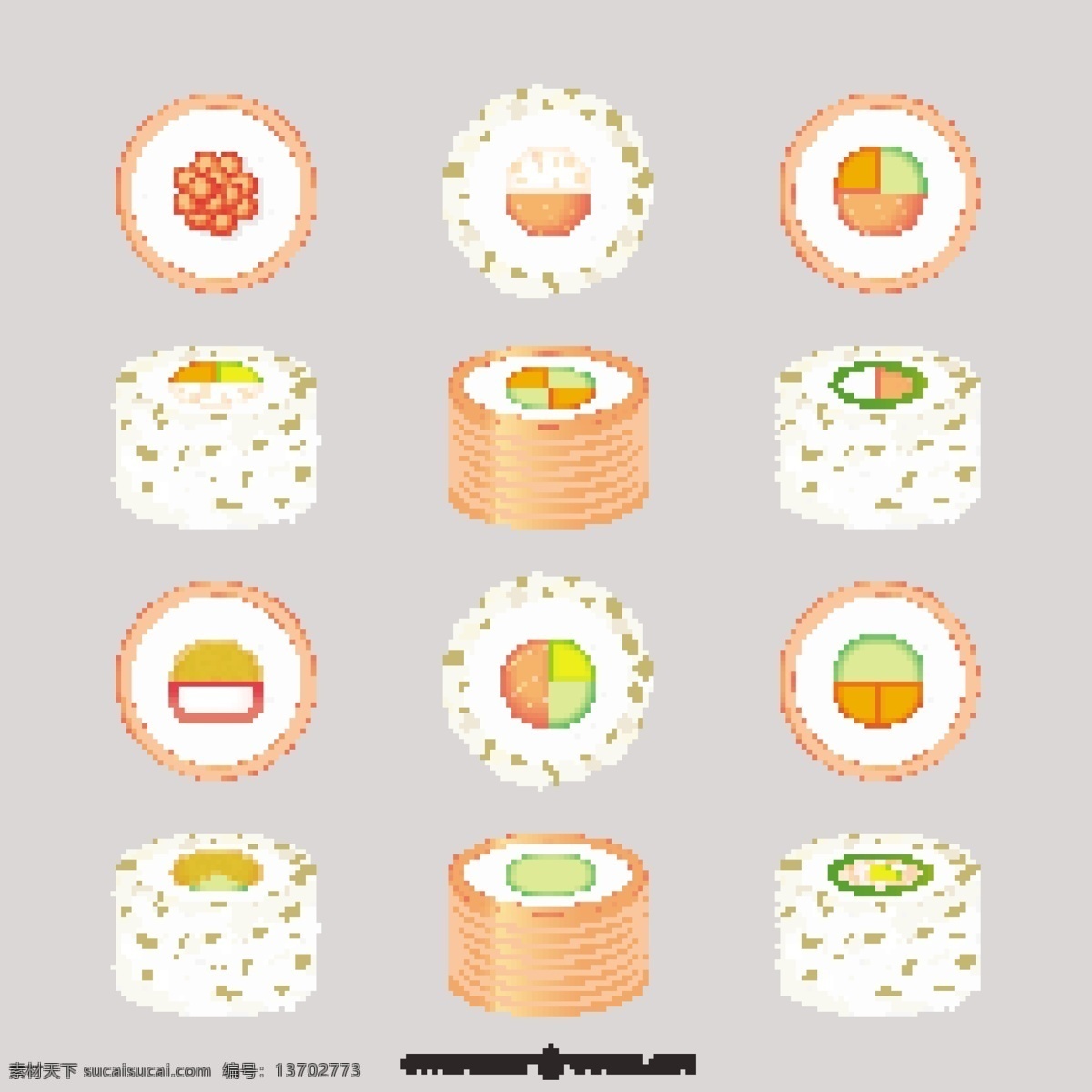 亞洲食品集 食物 菜單 圖標 魚 可愛 壽司 食品圖標 插圖 圖形 符號 食品菜單 亞洲 圖標集 滾動 餐 集合 白色