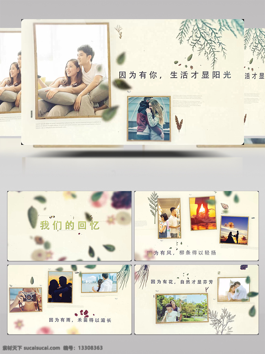 美好 回憶 家庭 婚戀 電子相冊 ae 模板 家庭回憶相冊 唯美婚禮相冊 小清晰相冊 唯美愛情相冊 愛情告白相冊