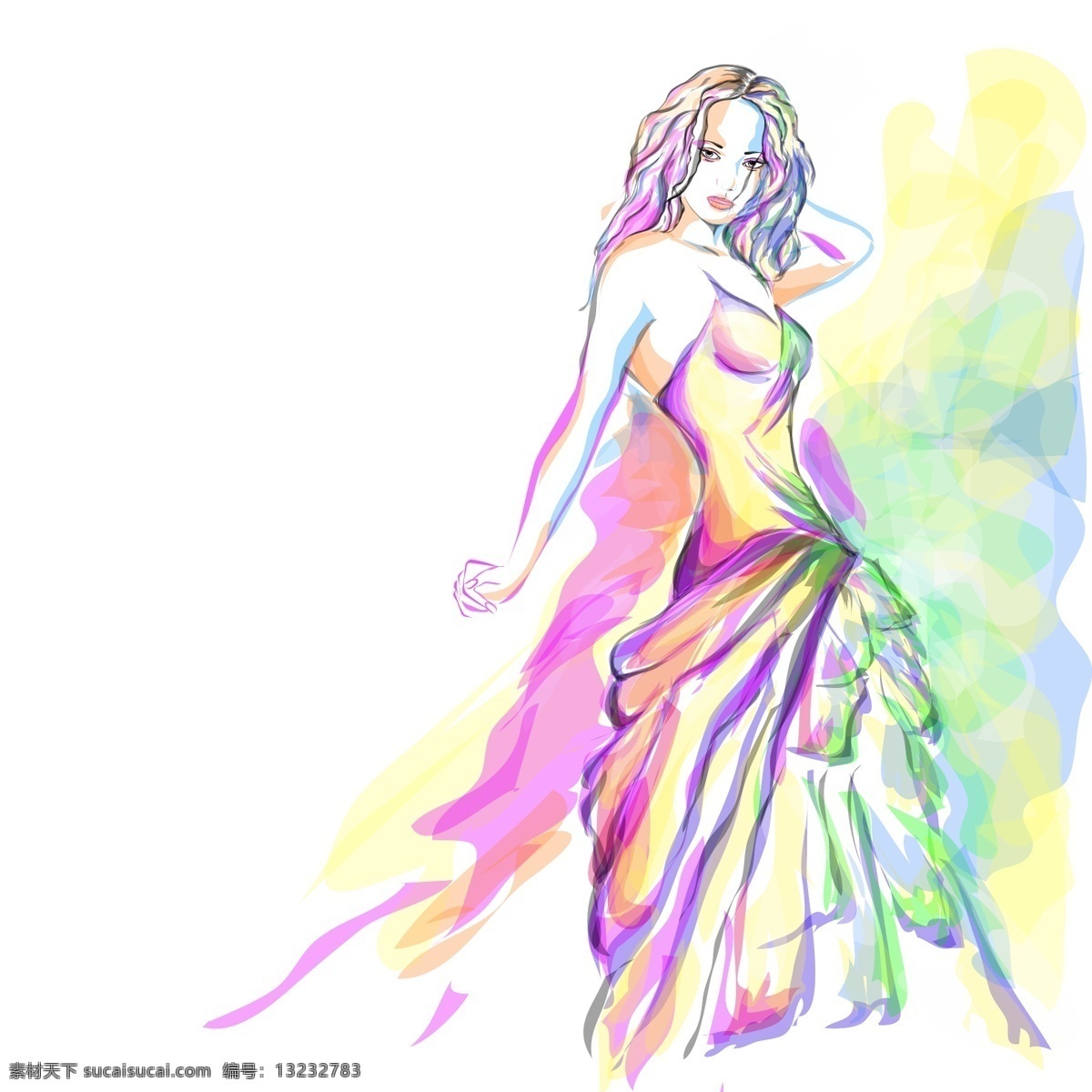 時尚 美女 插畫 矢量 卡通素材 矢量潮流 矢量卡通 矢量圖 中國元素 其他矢量圖