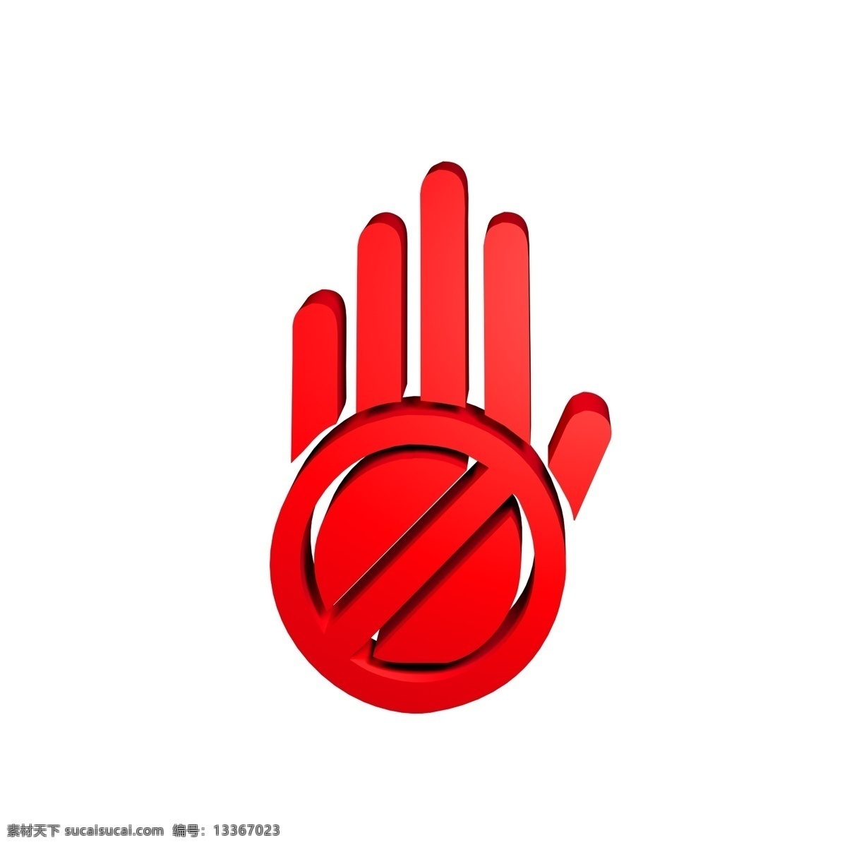 創(chuàng)意 立體 紅色 手勢 禁止 禁止警示 文明停車 簡約標(biāo)識 紅色標(biāo)志 黃色車輛 標(biāo)示牌 卡通 c4d 電商
