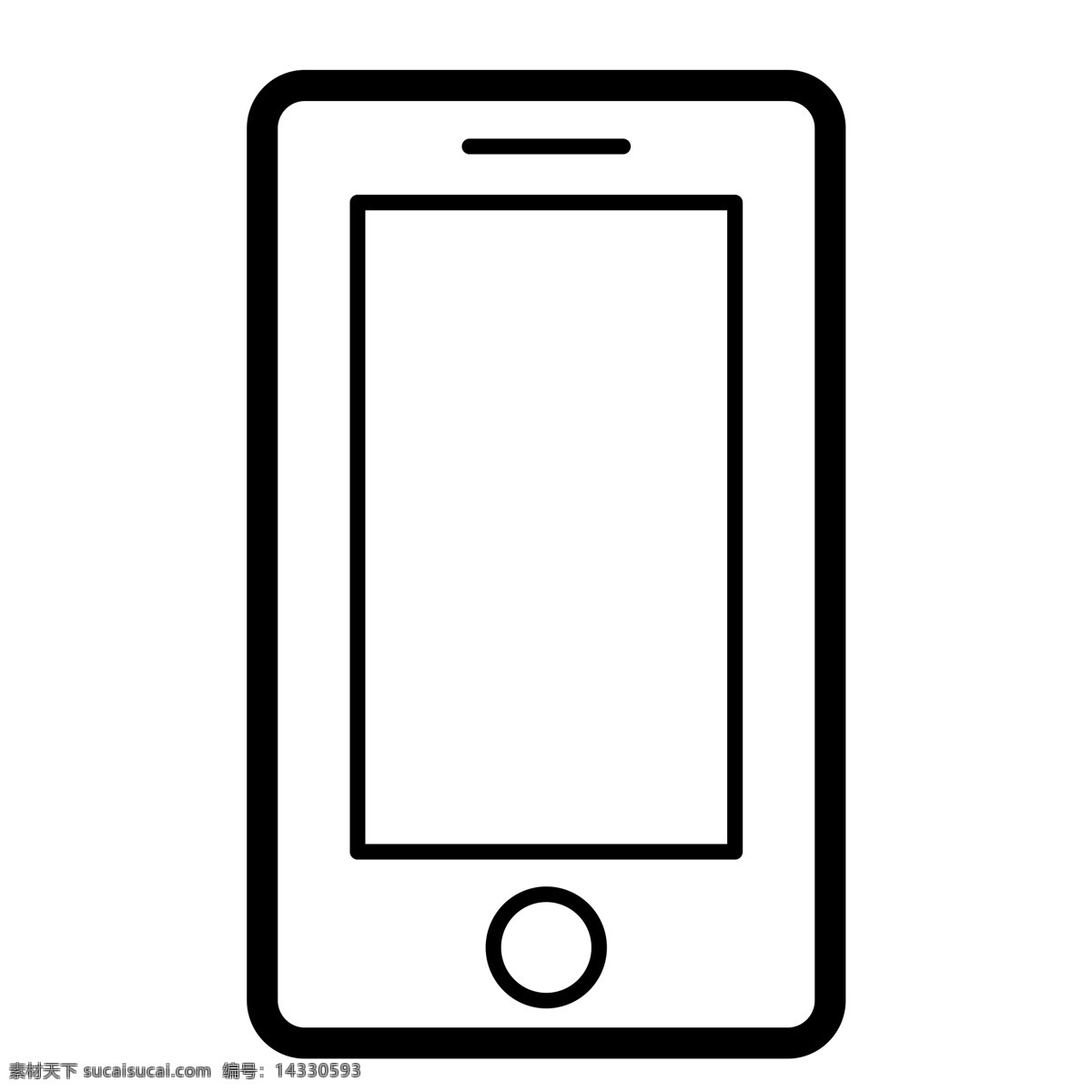 黑色 圆角 科技 手机 元素 扁平化 ui 图标 卡通插画 操作 按钮 屏幕 展示