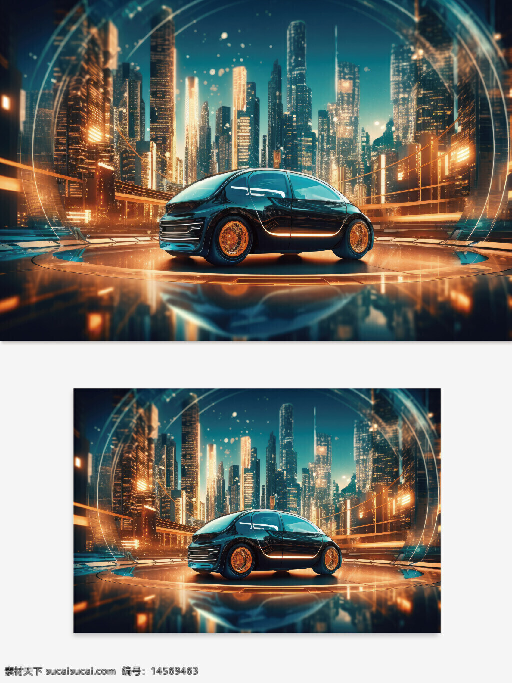 未来城市 汽车广告。广告设计。广告元素。广告创意 广告设计汽车广告。未来背景