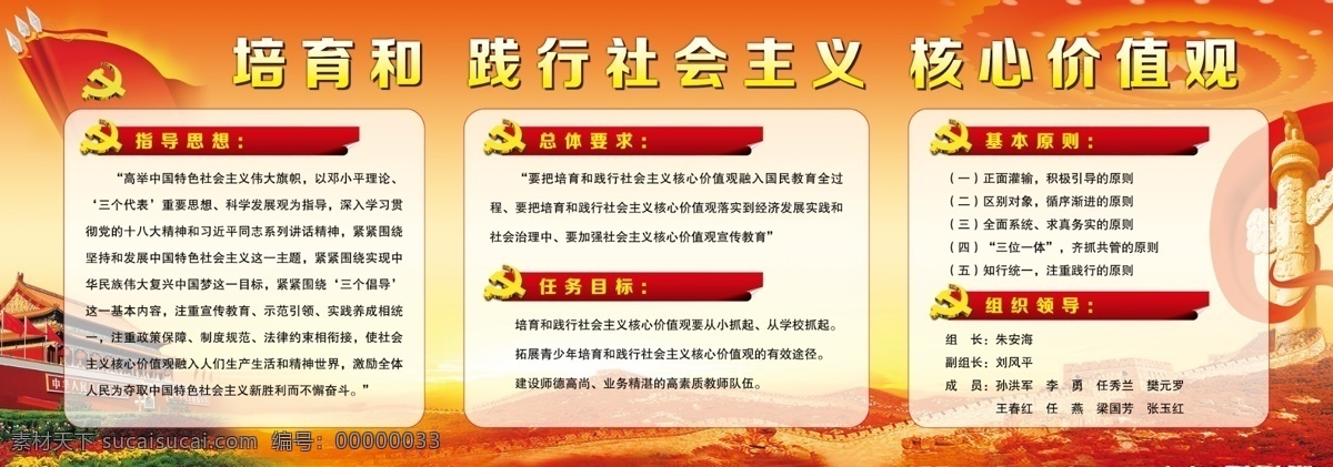 培育 践行 社会主义 核心 价值观 华表 天安门 各层面 培育和践行 原创设计 原创展板