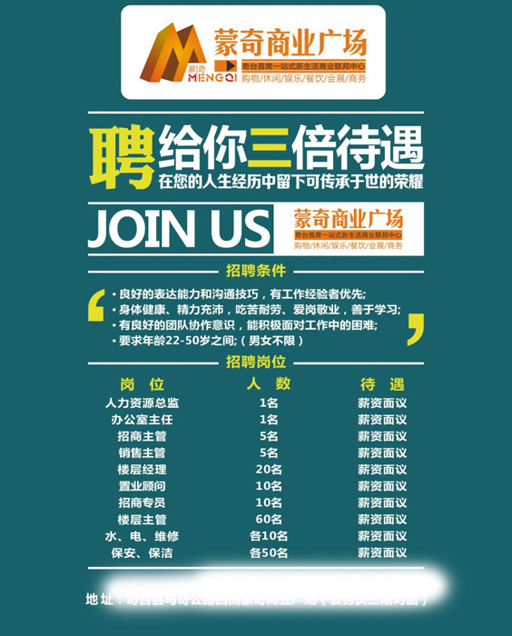 商业 广场 招聘 矢量图 商业广场招聘 信息 海报 创意 职位 青色 天蓝色