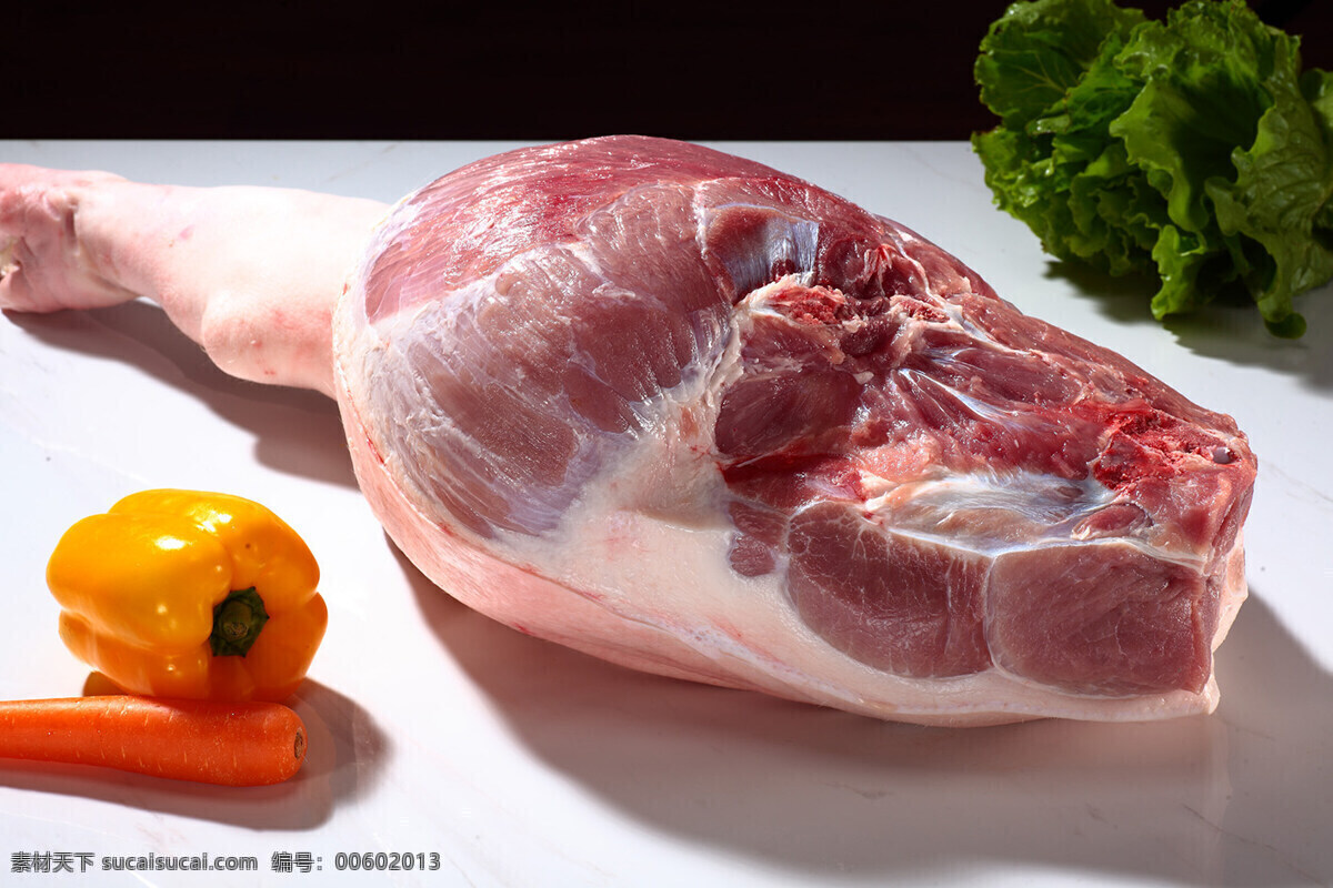 猪腿肉 鲜肉 大肉 猪肉 肉类 生鲜类 餐饮美食 食物原料