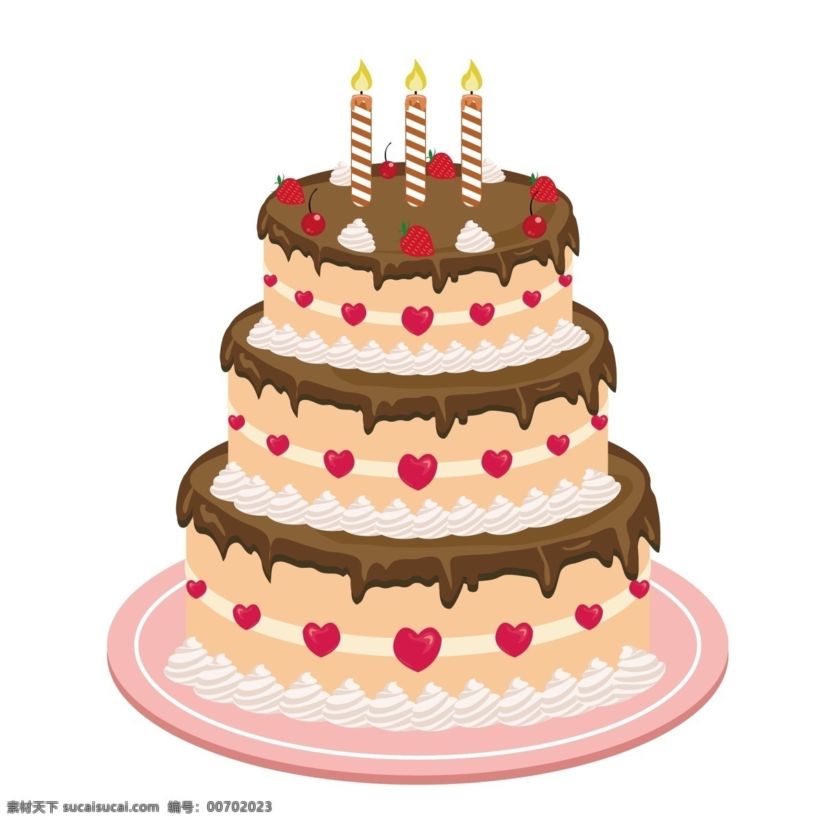 手绘 食物 巧克力 草莓 蓝莓 糖霜 杯子蛋糕 元素 海报素材 蛋糕组合 装饰图案 素材图