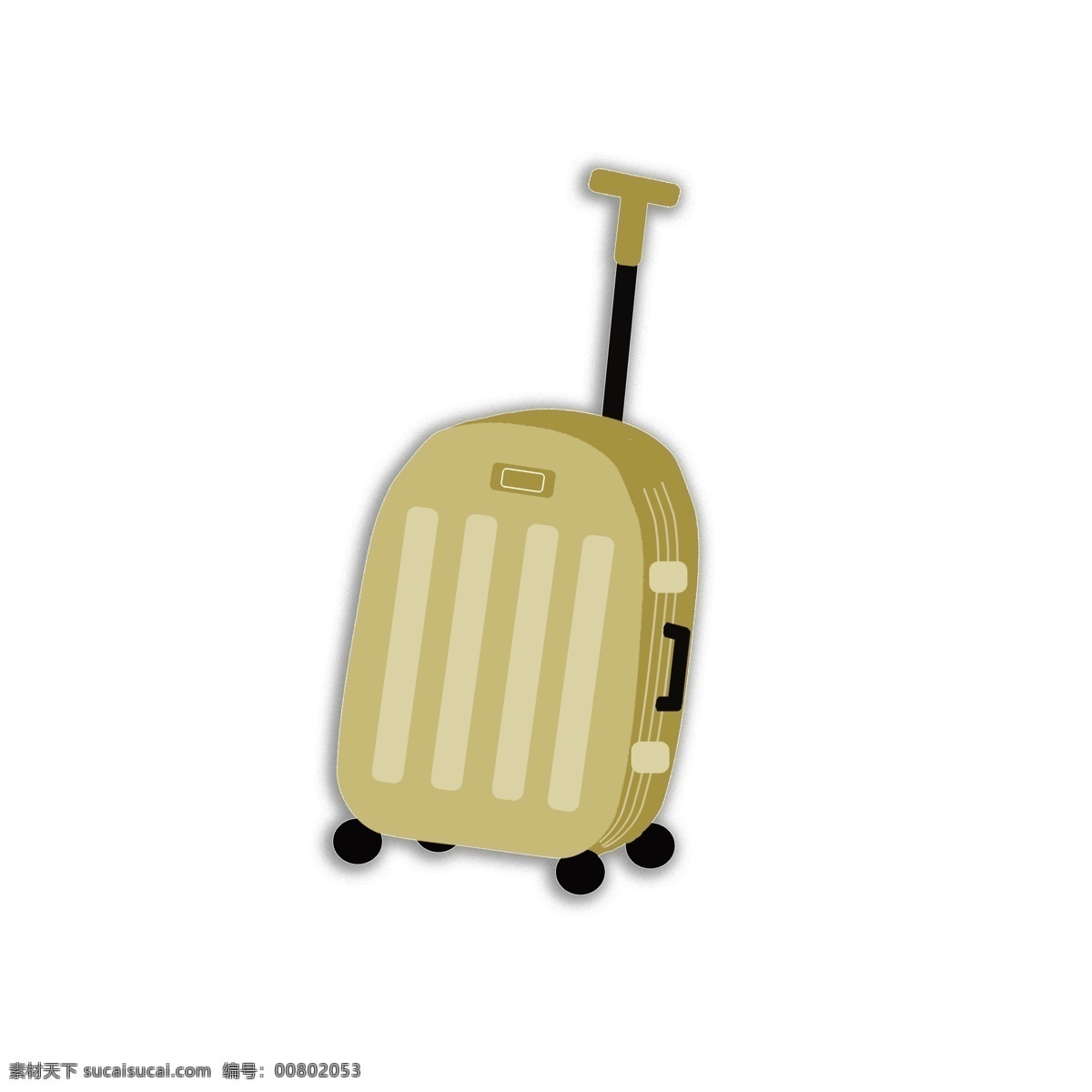 世界 旅游 日 剪纸 风 旅行 之一 行李箱 出 出发 行李 拉杆 箱 黄 黄色 剪纸风 效果元素
