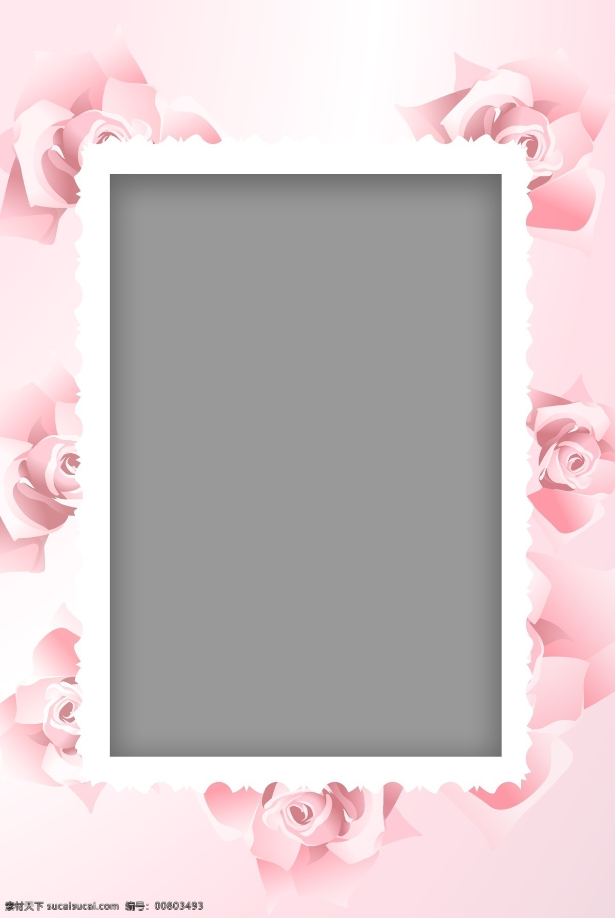粉色 简约 浪漫 照片 相框 广告 背景 花朵 爱情 玫瑰 海报背景 广告背景