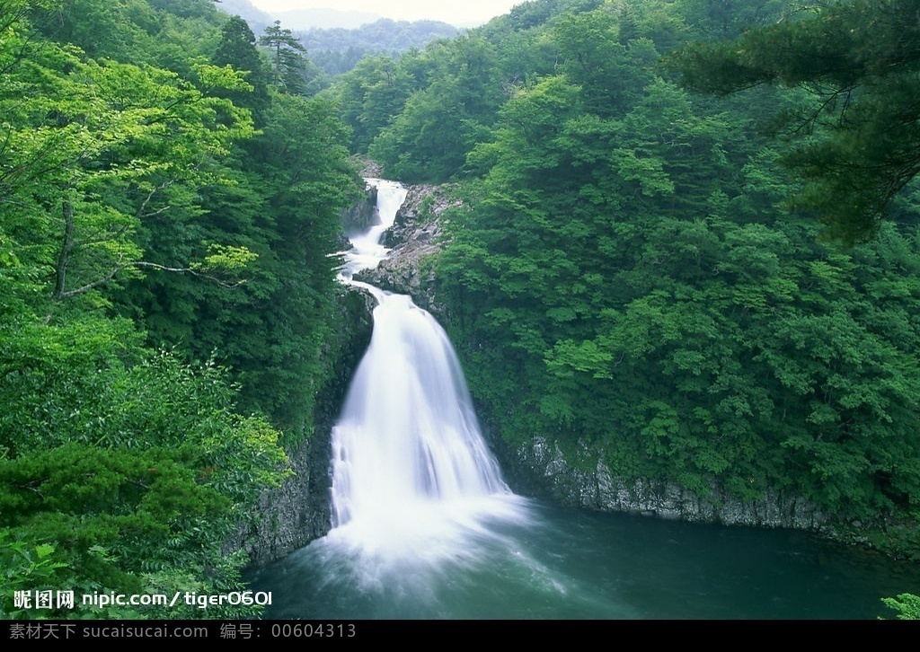 瀑布 自然景观 山水风景 摄影图库