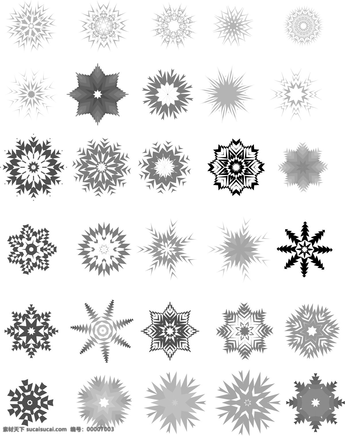 雪 粒子 vector 冬天 分子 花 snowflakes 形狀 冷凍 矢量图 其他矢量图