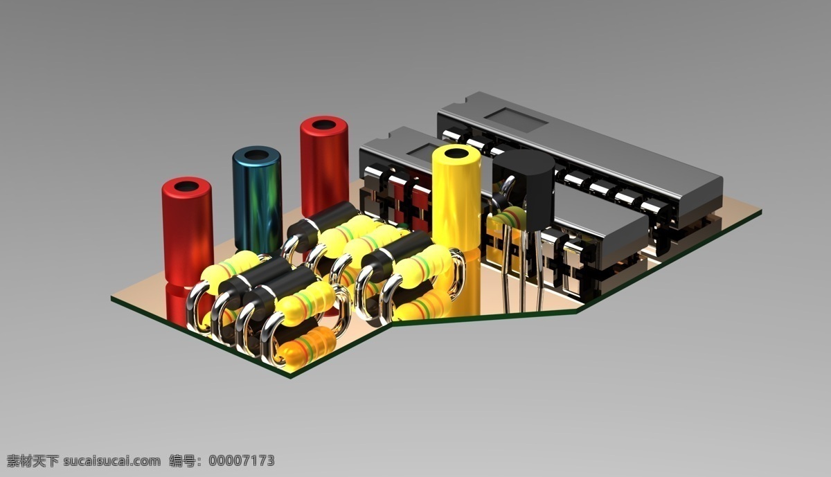 激光 集成 电路板 机器人 板 ic parasolid 3d模型素材 其他3d模型