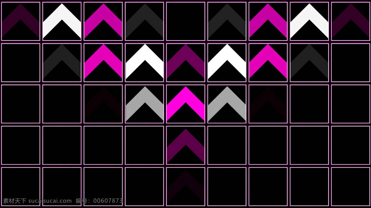 白色 紫色 箭头 节奏 视频 动态素材 视频素材
