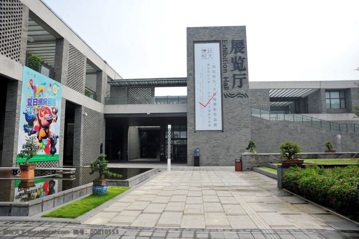 展览厅 建筑设计 建筑摄影 建筑园林 文化 展览 中心 北滘文化中心 北滘 岭南 装饰素材 展示设计