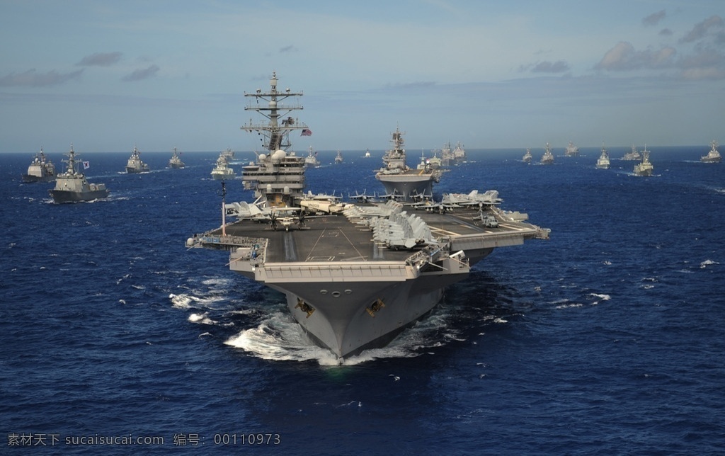 航空母舰编队 航空母舰 编队 美国 军事 海军 武器 军事武器 现代科技