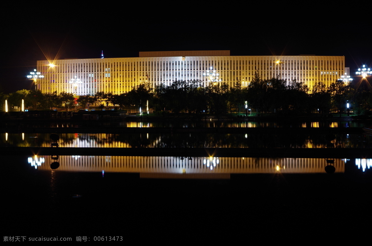 巴彦淖尔 市政府 大楼 夜景 巴市政府大楼 巴彦淖尔市 巴市 政府大楼夜景 建筑园林 建筑摄影