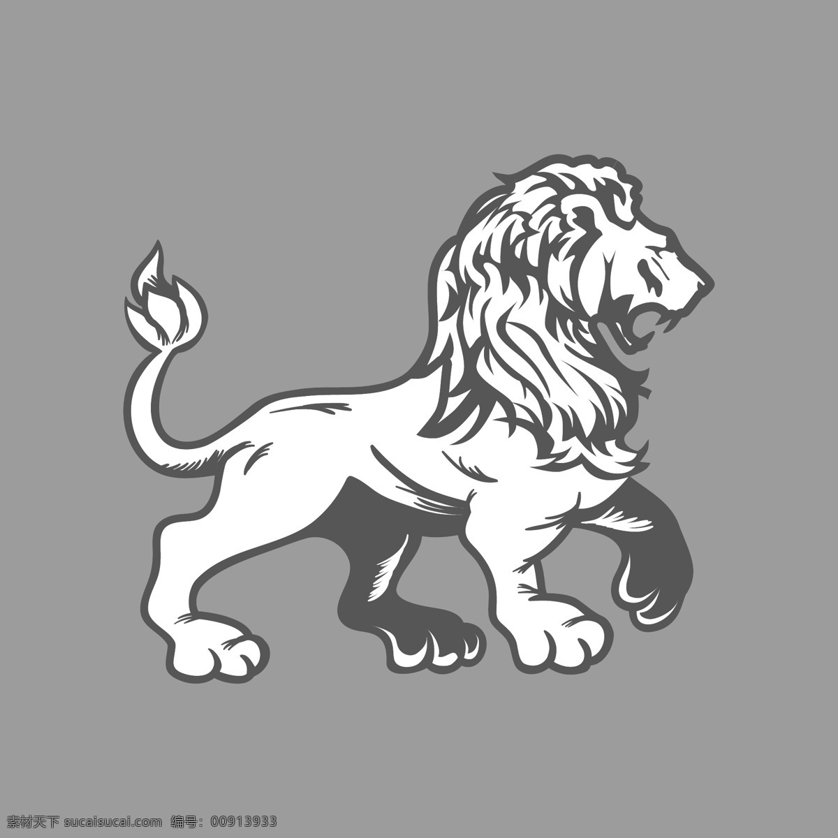 狮子矢量绘图 动物 线 艺术 侧影 黑色 狮子 丛林 王 野生 野生动物 生物世界