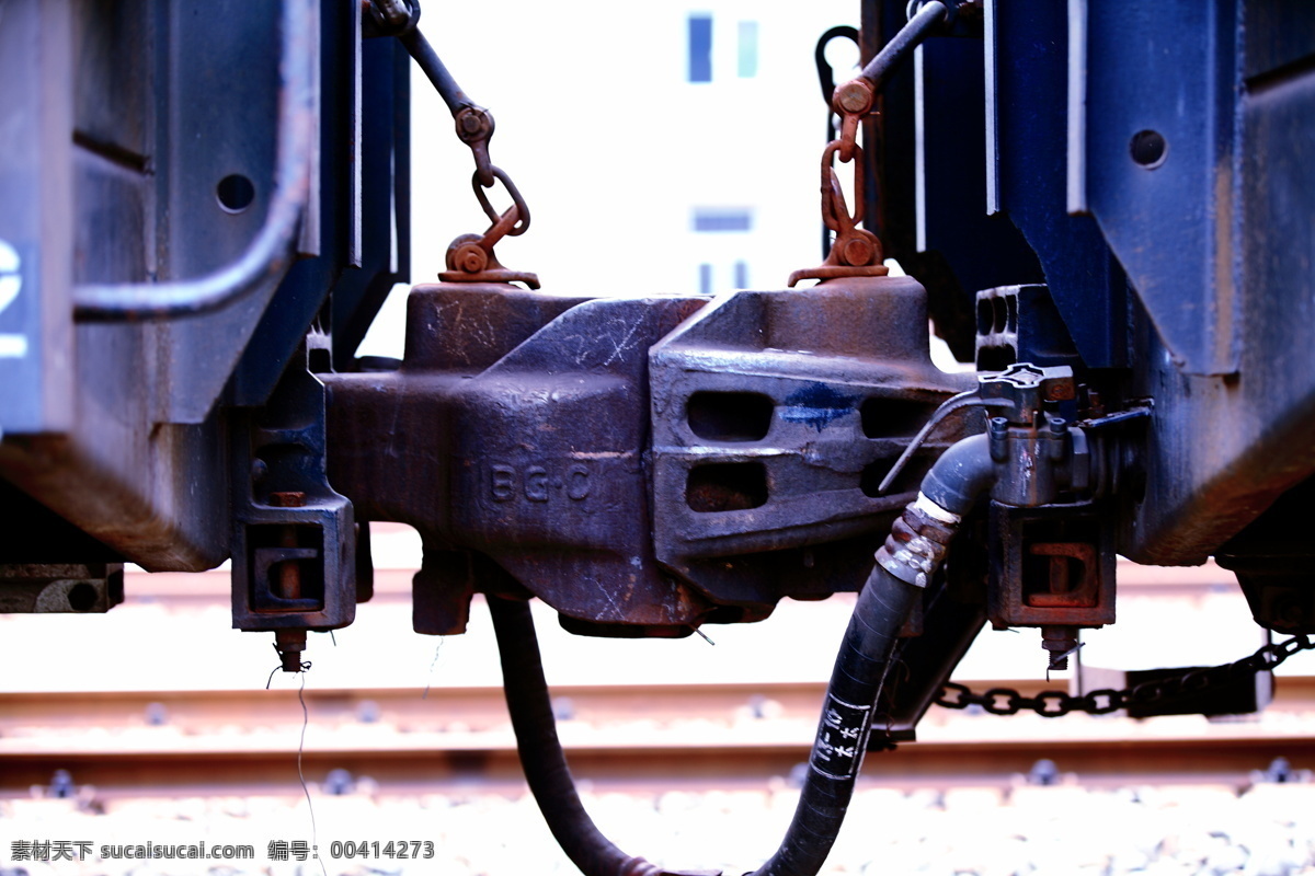 列车车钩 车钩 铁路 路轨 现代科技 交通工具