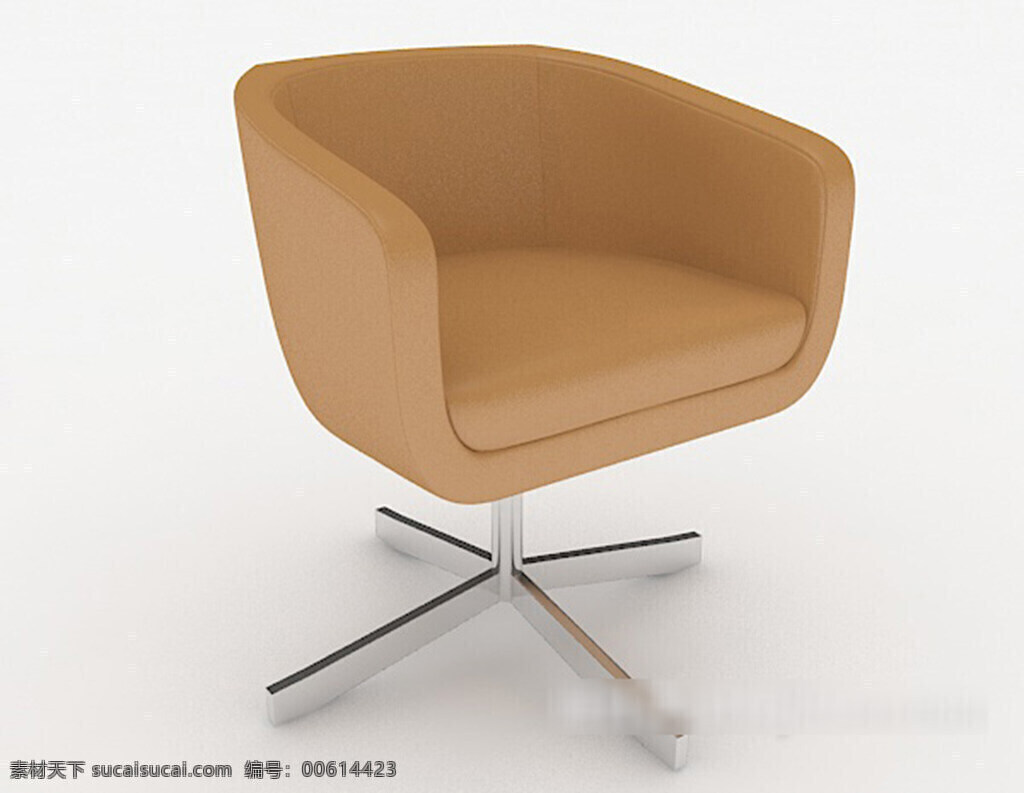 浅 棕色 休闲 椅子 3d 模型 3d模型 3d模型下载 欧式风格 室内设计 现代风格 室内家装 中式风格模型