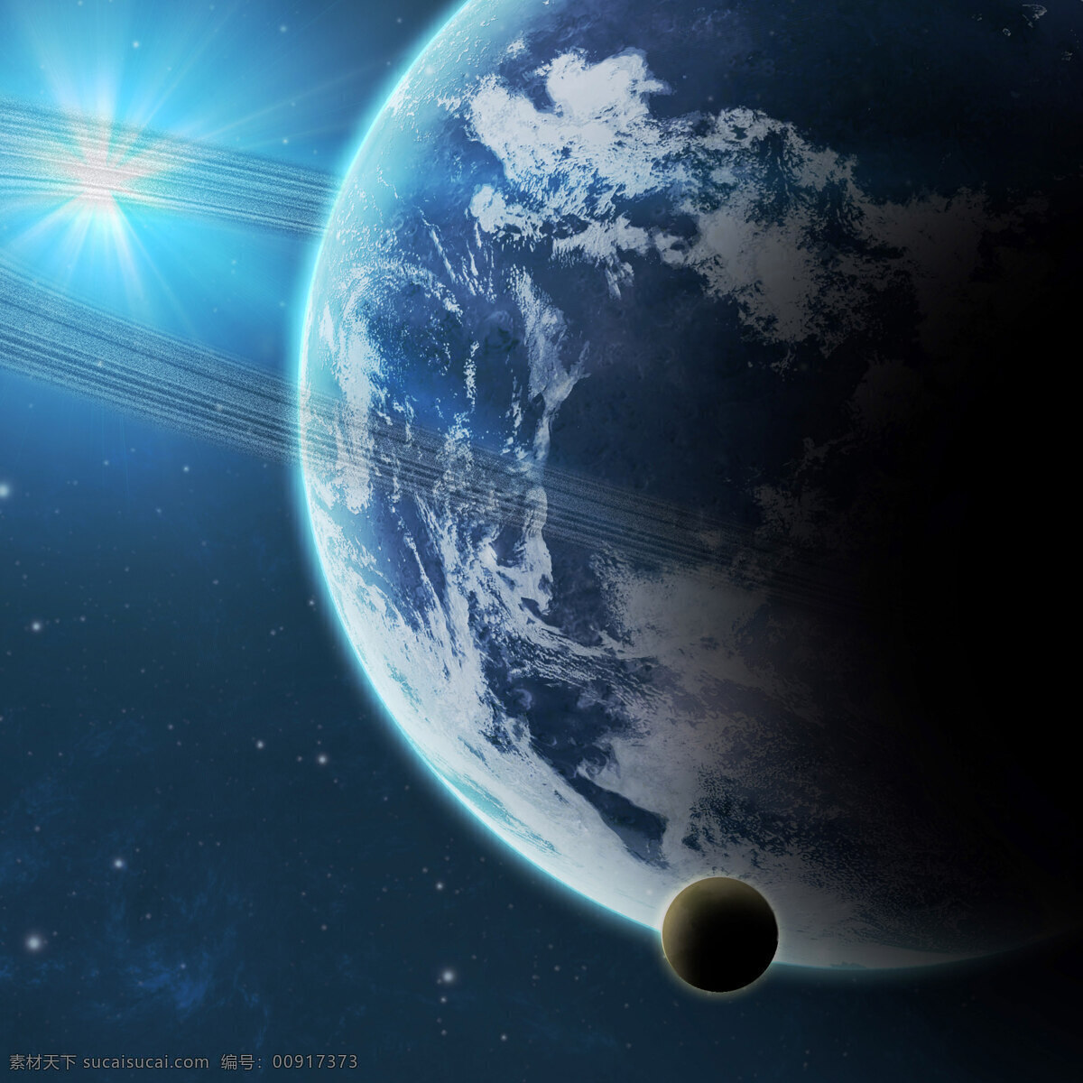 唯美 地球 3d 3d设计 太空 星球 星系 宇宙 3d模型素材 其他3d模型