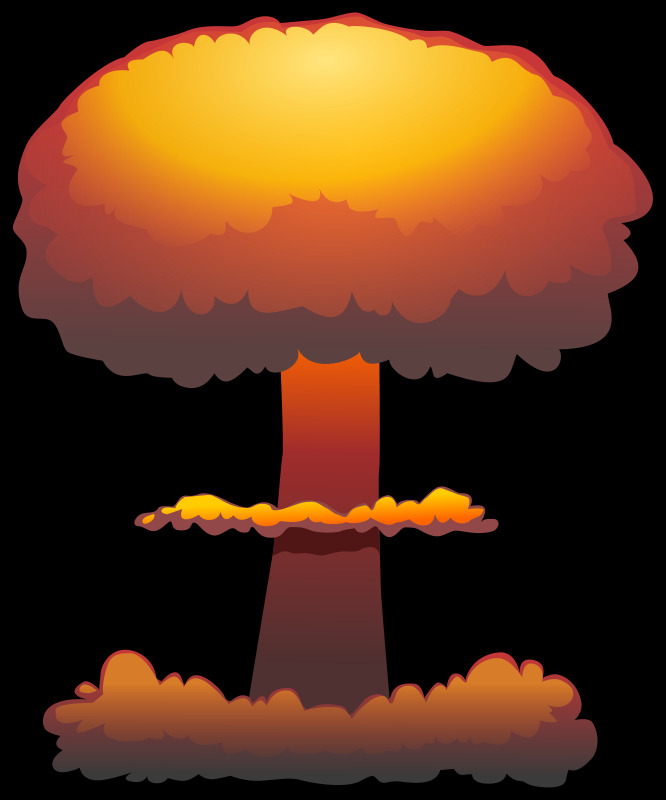 核爆炸 爆炸 武器 炸弹 原子弹 炸药 蘑菇云 核 核武器 插画集
