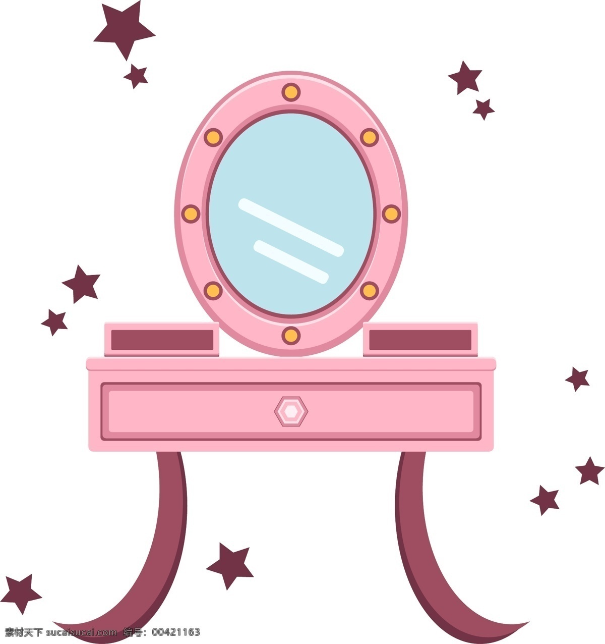 生活用品 少女 粉红 梳妆台 卡通可爱 公主风 家具