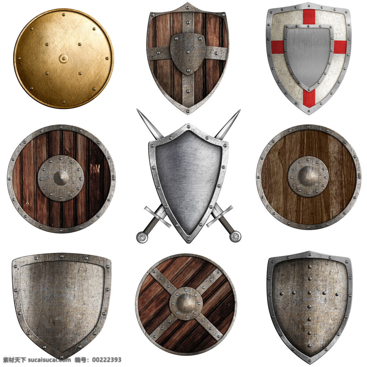 各式 盾牌 古代盾牌 军事装备 木板盾牌 金属盾牌 金色盾牌 其他类别 生活百科
