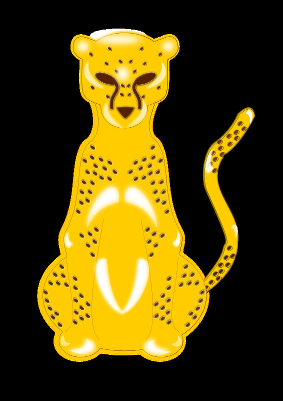 豹免费下载 打印 大 动物 非洲 猫 体 猎豹 快速的 全 leoparg 斑点的 野生的 黄色的 插画集
