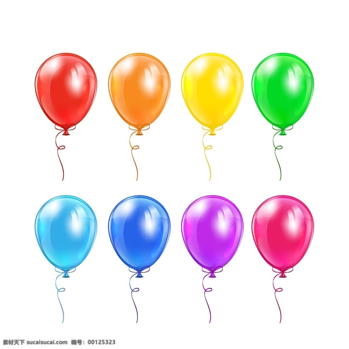 彩色气球 气球 节日 庆祝 贺卡 卡片 轻盈 插画 背景 海报 画册 矢量节日 文化艺术 节日庆祝 白色