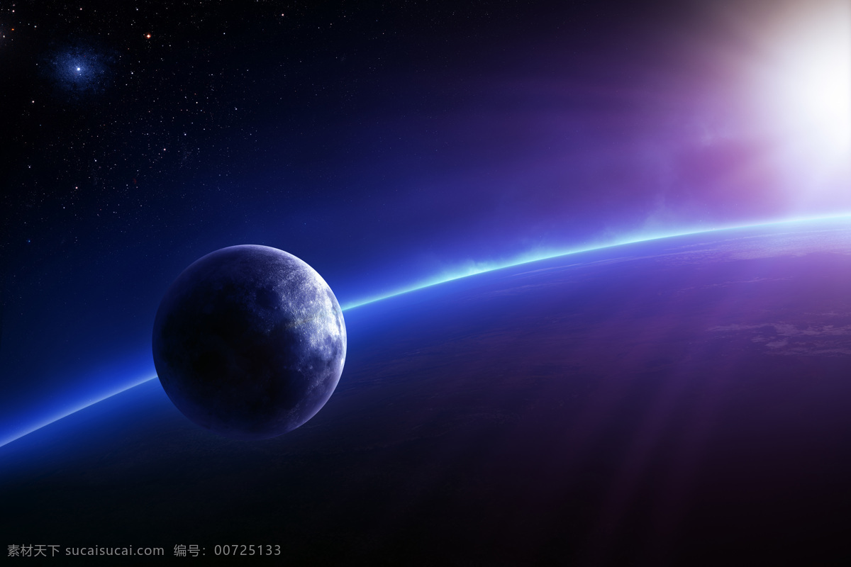 太空 美丽 星球 极光 地球 模型 其他类别 现代科技 黑色