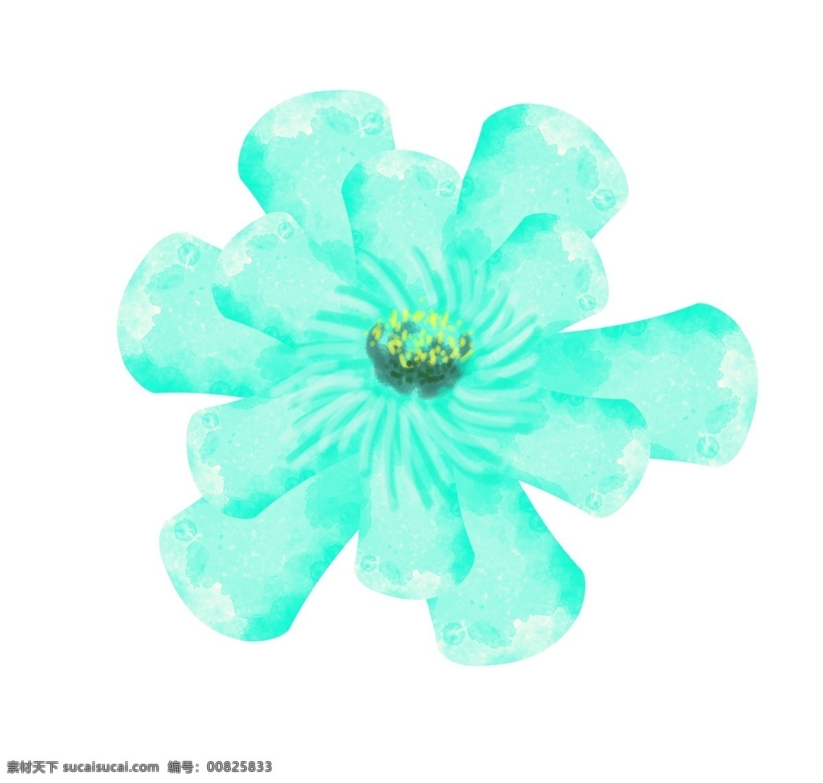 漂亮 花朵 装饰 插画 蓝色的花朵 漂亮的花朵 创意花朵 立体花朵 精美花朵 卡通花朵 花朵装饰