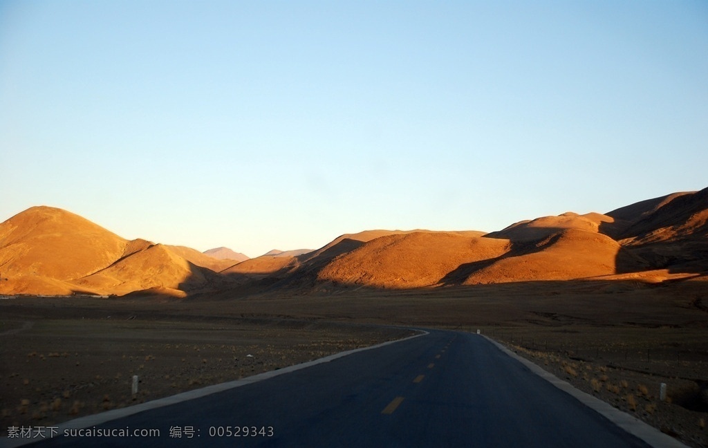 日喀则 西藏 山地 公路 开阔 风景 自然风景 自然景观