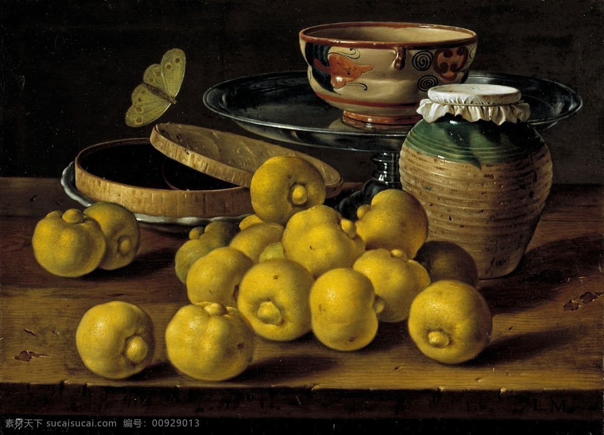 recipients 静物 水果 瓜果 蔬菜 器皿 食物 印象 画派 写实主义 油画 装饰画 and jelly of box a limes egidio luis melendez 苹果 无 框 画 装饰素材