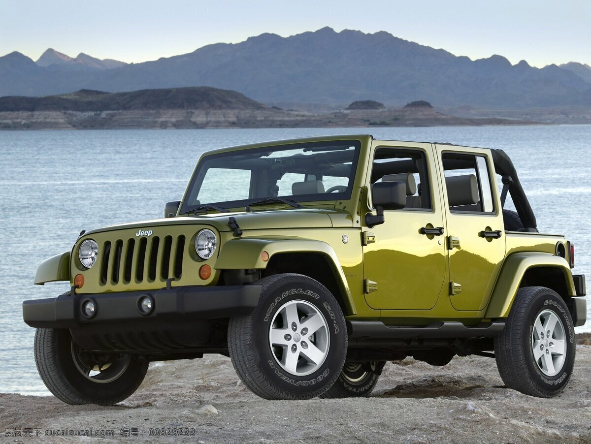 jeep 牧马人 绿色 越野车 越野 交通工具 现代科技