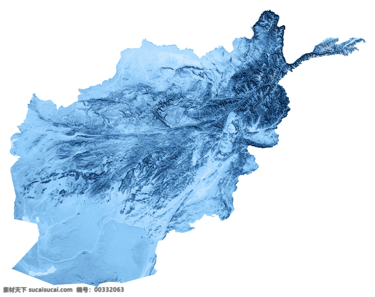 树叶 形状 地区 地形 山脉 平原 卫星图片 边界线 蓝色 地图 3d 渲染 其他类别 环境家居