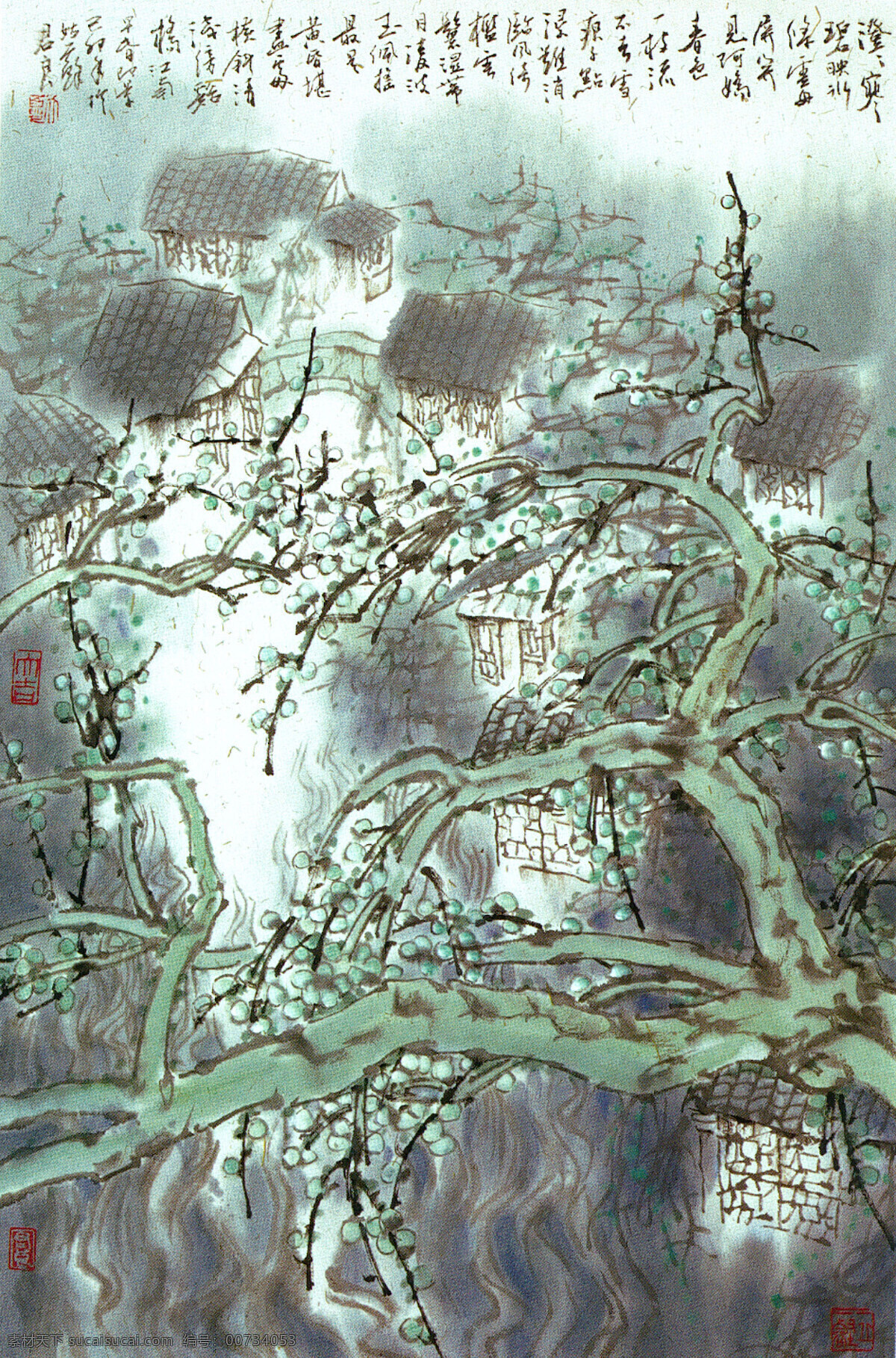 横斜 清 浅 傍 溪桥 图 笔墨 风景画 工笔画 古风 山水画 诗画 书法 书画 水墨画 中国画 花鸟画 书法画作 装饰画 文化艺术