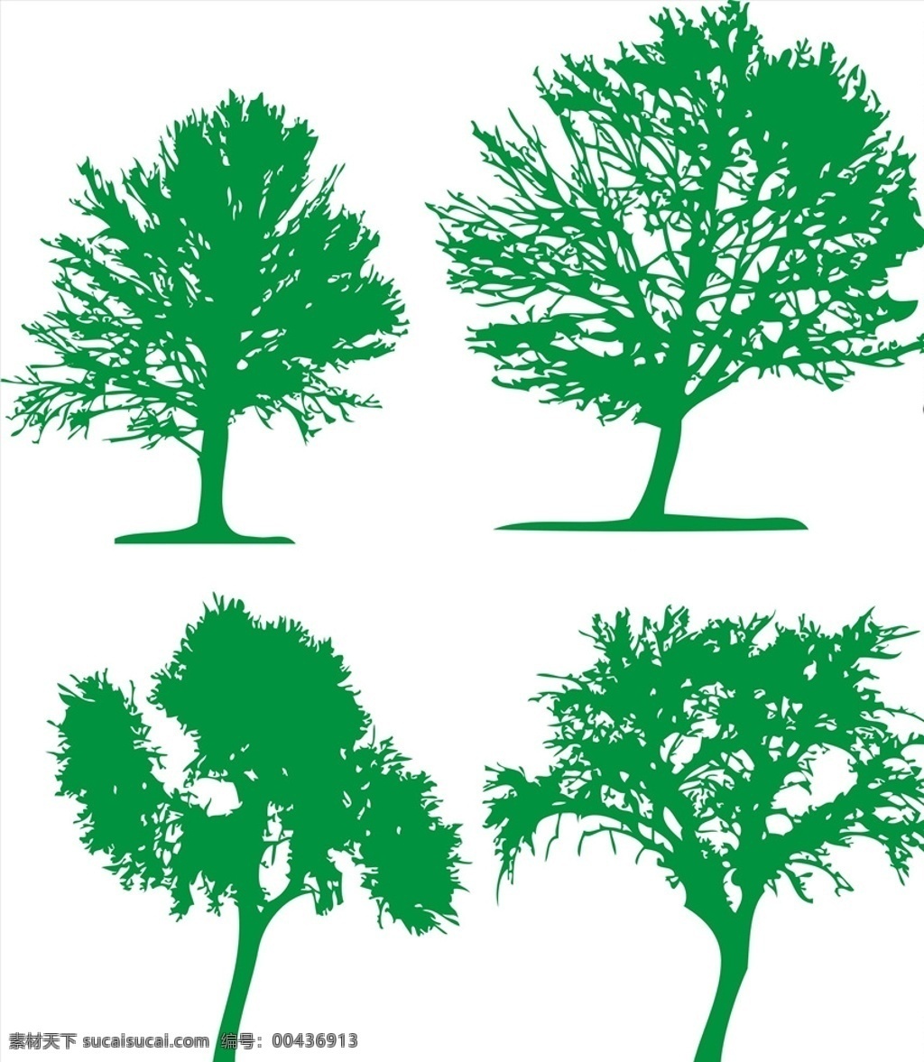树图片 矢量树 大树 小树 树木 树叶 树枝 树干 绿植 绿化 绿色 环保 树 植物