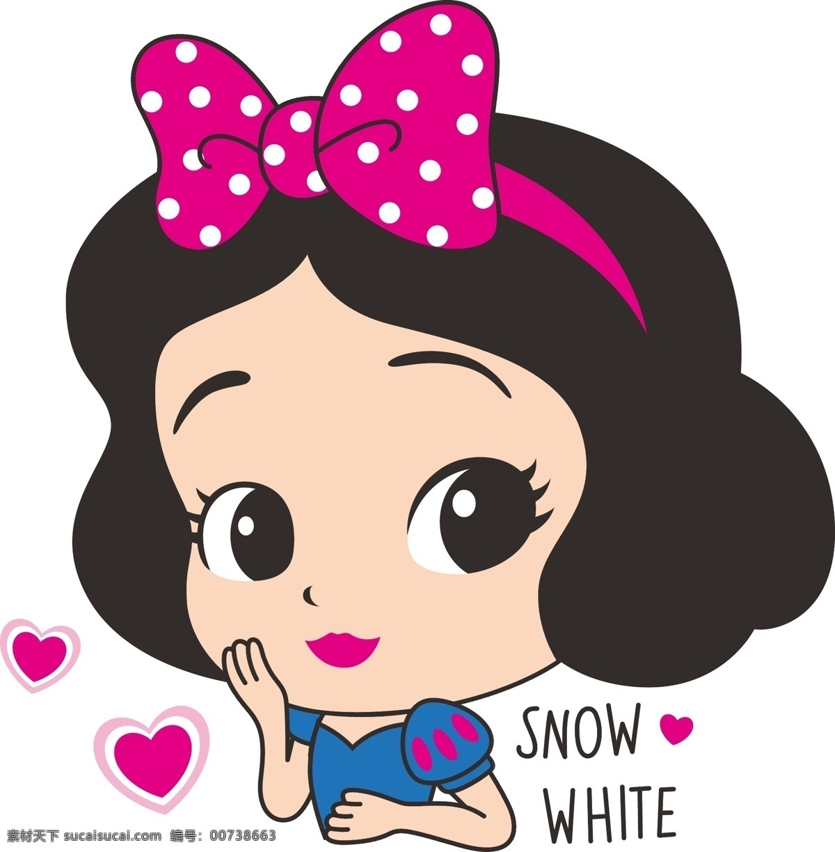 矢量 卡通 小 公主 小女孩 snowwhite cocorita snow white 小女孩ai