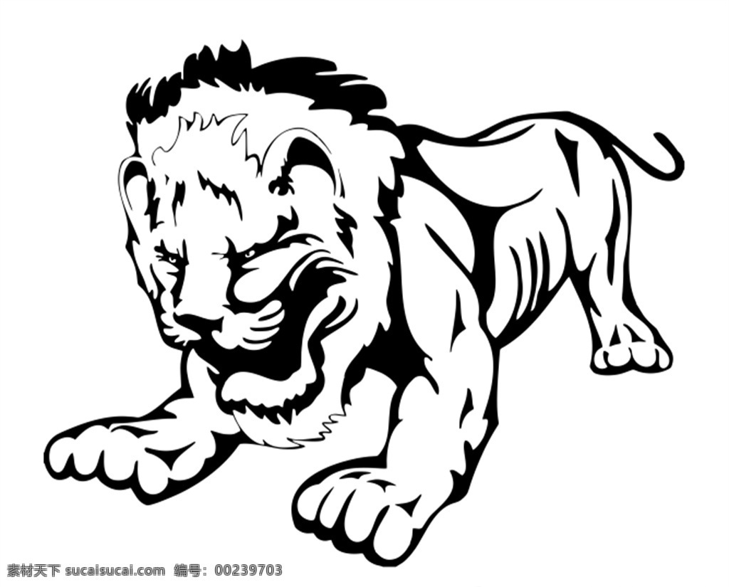 矢量狮子 狮子矢量图 狮子矢量 矢量 动物矢量 底纹背景 底纹边框 条纹线条