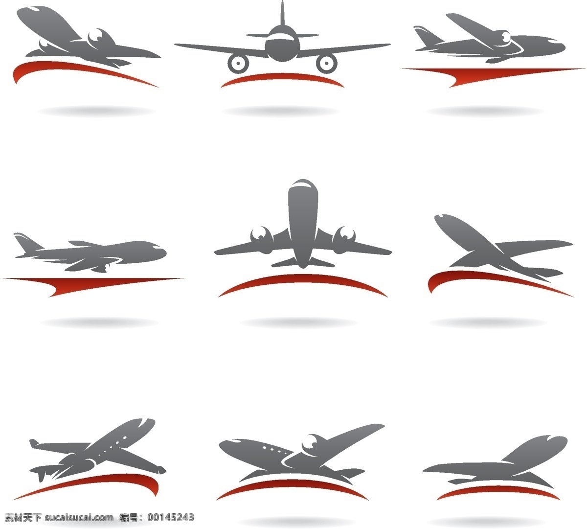 飞机 飞行 客机 航空 喷气式飞机 民航 波音 空客 现代科技 矢量 交通工具